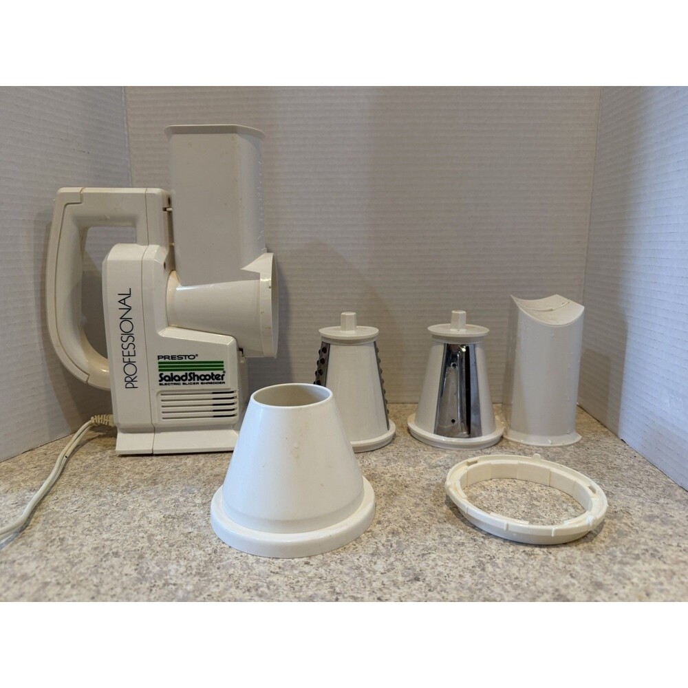 Presto Professional SaladShooter Electric Slicer Shredder 0297001 Complete